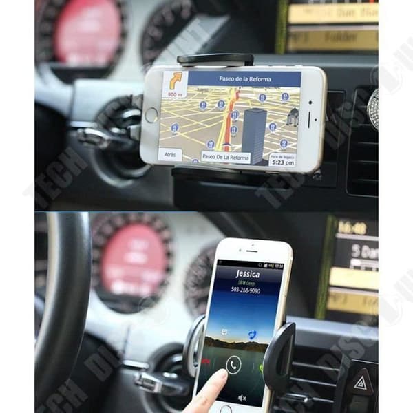 TD® Universal Biltelefonhållare 360 Free Rotation Air Outlet Mount