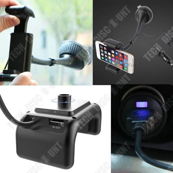 TD® Car Bluetooth Mobiltelefonhållare för soli högpresterande handsfree smart mp3-musikspelare