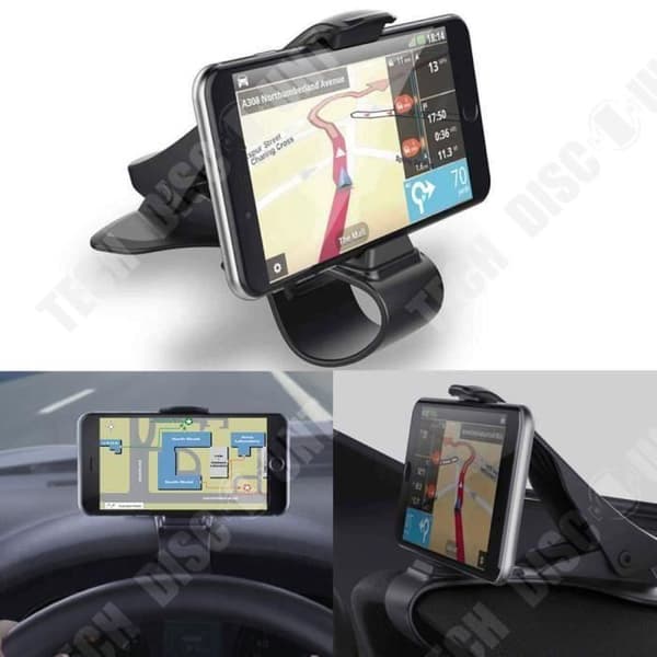 TD® Universal Car Dashboard Mobiltelefon GPS-hållare -Svart färg -Stabilitet -Enklare körning