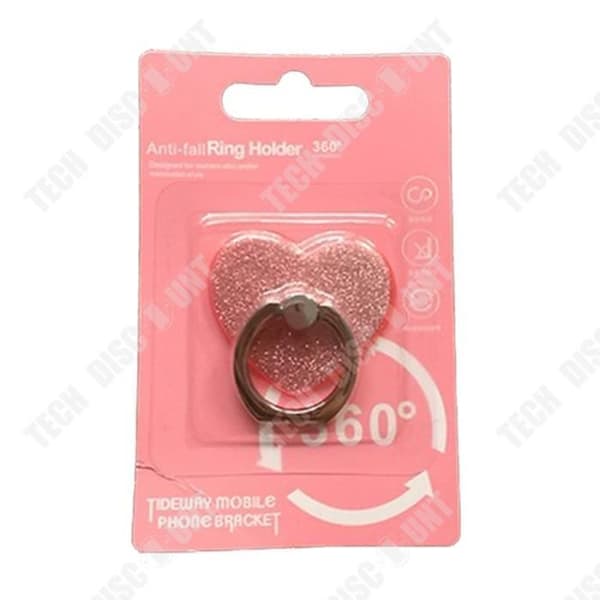 Support Telefon - TECH DISCOUNT - Universell - Hjärta - Rosa - Zinklegering