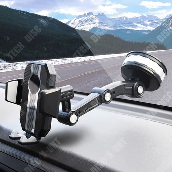 TD® Optimal Biltelefonhållare Multifunktion Car Navigation Sugkopp Vindruta Center Console