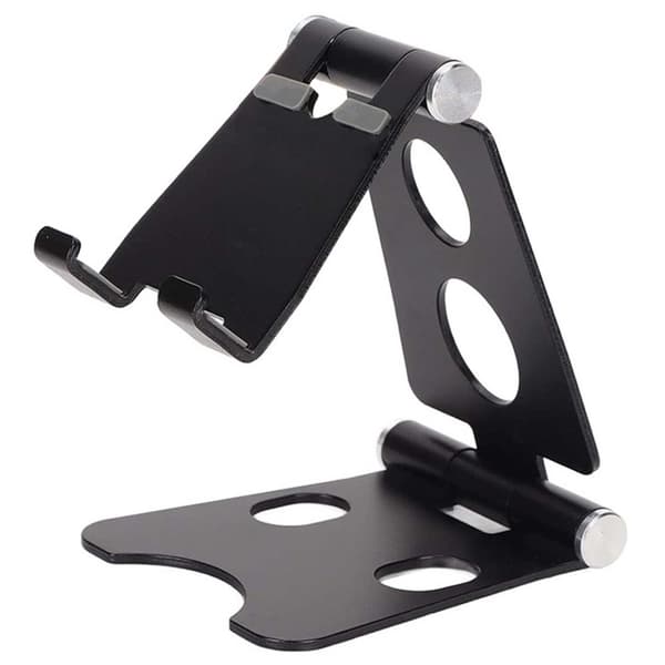 Siirrettävä teline | Pöytäteline älypuhelimelle ja tabletille Metal Black