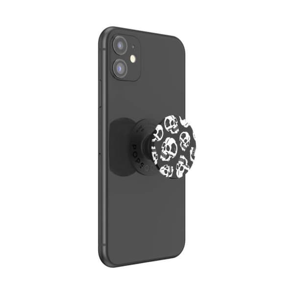 PopGrip för Smartphone Universell Skelly PopSockets Vit / Svart