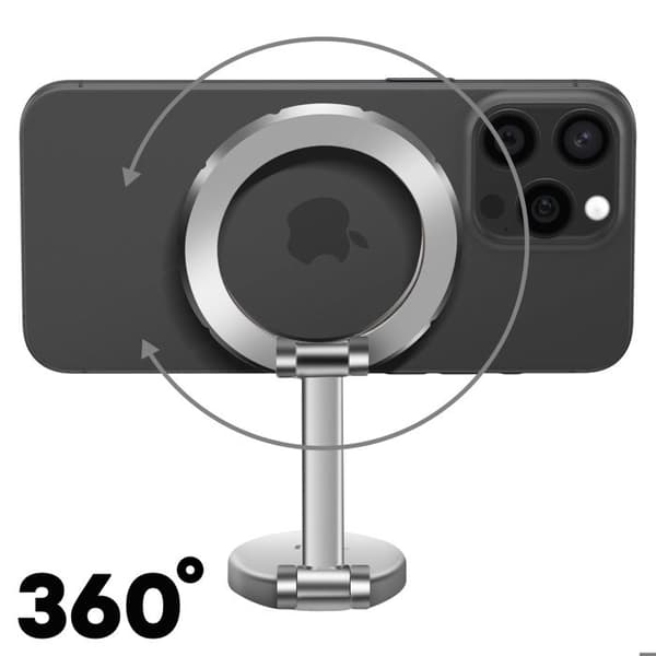 Stöd för MagSafe-bil med 360° roterande LinQ Silver