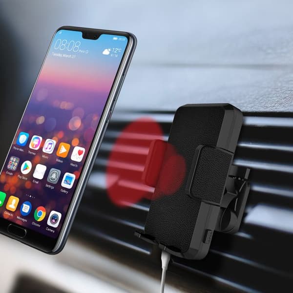 Stöd Auto Laddare Qi Smartphone Fäste Vindruta/ Luftgaller Akashi