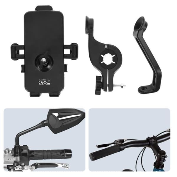 Stöd för cykel och motorcykel för telefon 6,5 till 8,5'' Styre eller backspeglar LinQ svart
