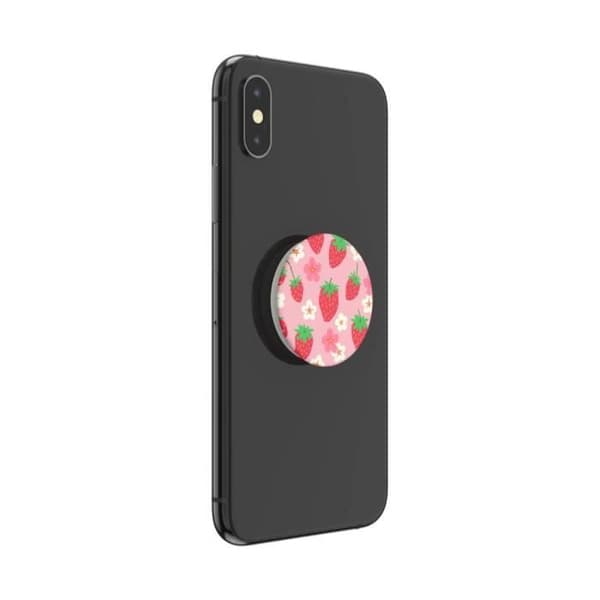Smartphonetillbehör - POPSOCKETS - Berry Bloom - Grip - Videostöd - Rosa