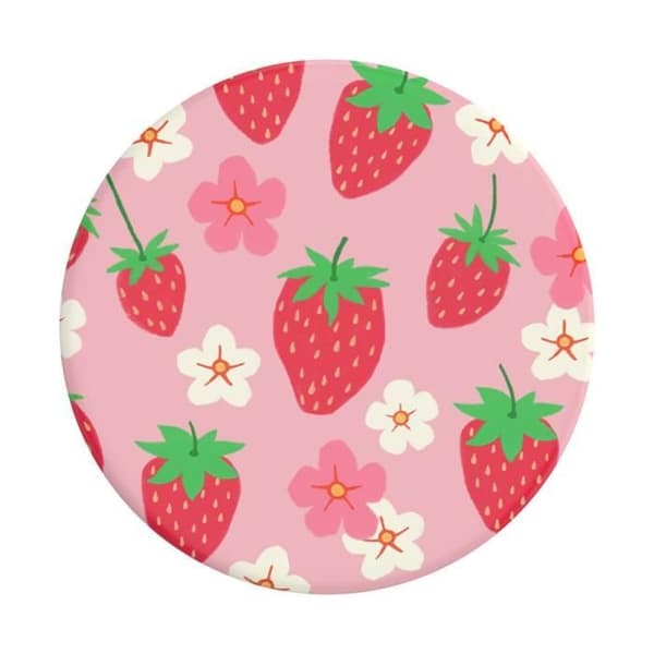 Smartphonetillbehör - POPSOCKETS - Berry Bloom - Grip - Videostöd - Rosa