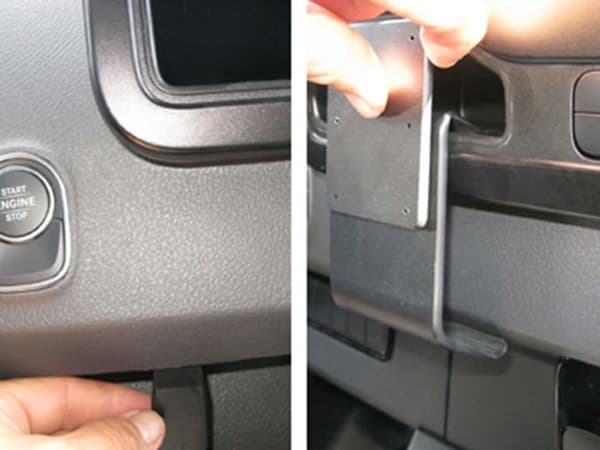 Fixering telefon - stödtelefon Brodit - 855442 - ProClip centerfäste - Montagesockel - Svart