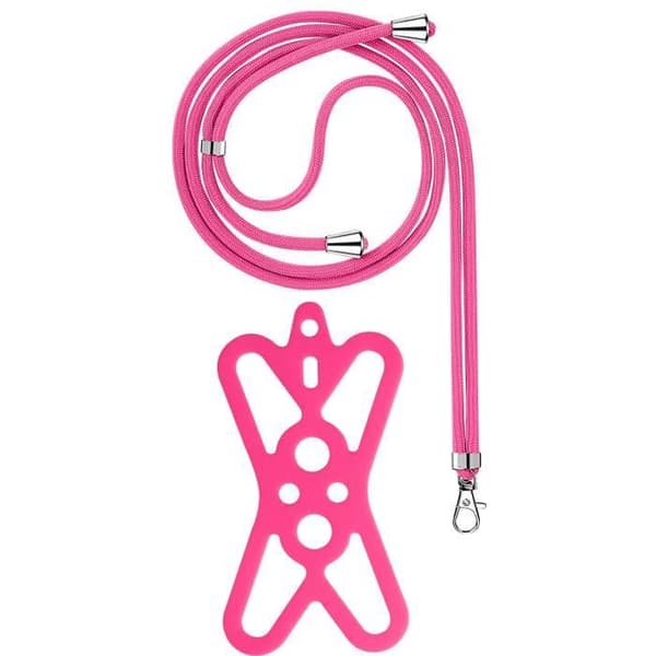 Cordon Smartphone med Universell Justerbar Silikon 90cm fuchsia