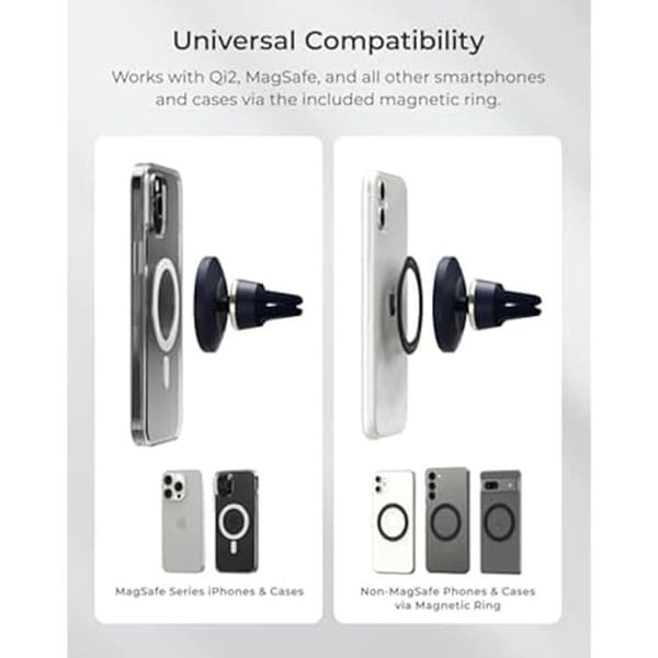 Stöd för bil - IOTTIE - Velox - Magnetisk - Kompatibel med iPhone 12/13 - Lätt att installera