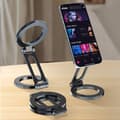 Pikkukuva 3 / 5: FoneKit Foldable Dual Magsafe-yhteensopiva Phone Holder -puhelinteline, musta