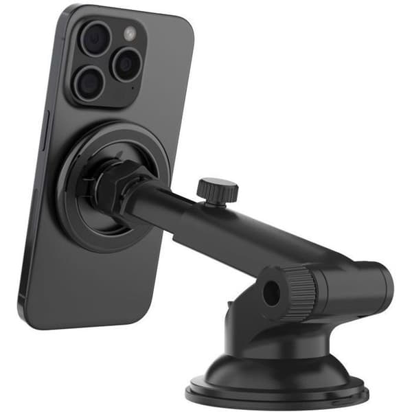 FIXE MagMount XL med sugkopp för glas eller instrumentbräda med svart MagSafe-fäste