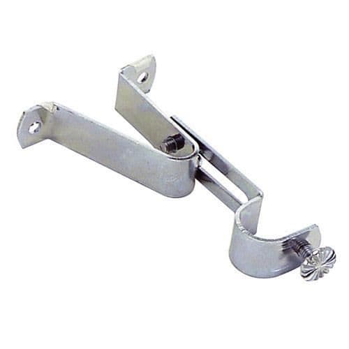 Stångstöd Ø 16 mm krom utdragbar framsida