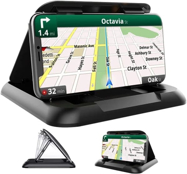 Halkfri bil Dashboard Mobilhållare för iPhone Samsung