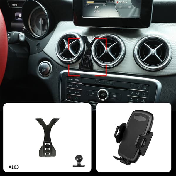 Mobilhållare Mercedes-Benz B-grade 2011-2019 / GLA 2015-2019 / CLA 2013-2019 / 2013-2018