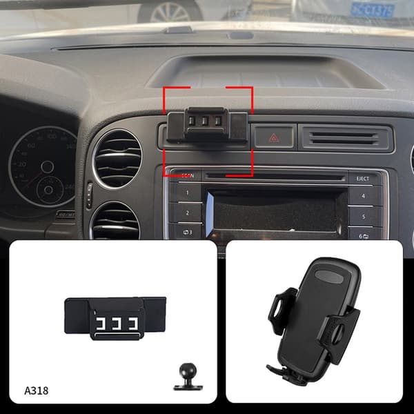 Mobilholder Volkswagen Tiguan 2010-2019 / Polo 2014-2018 / Golf Sportsvan 2016-2021