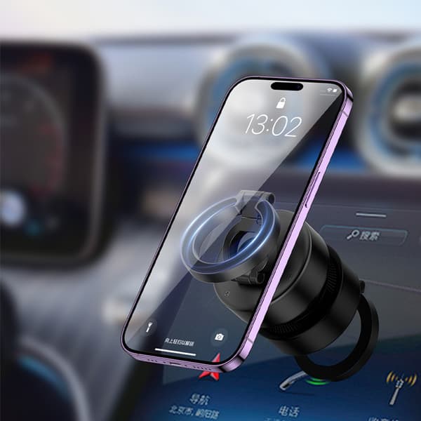 INF Magnetisk telefonholder - Sikker og allsidig Sort