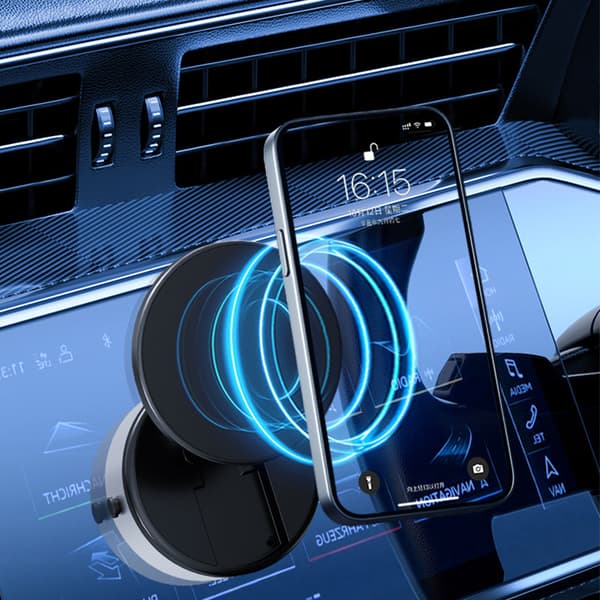 INF Magnetisk telefonholder - sikker og alsidig Sort