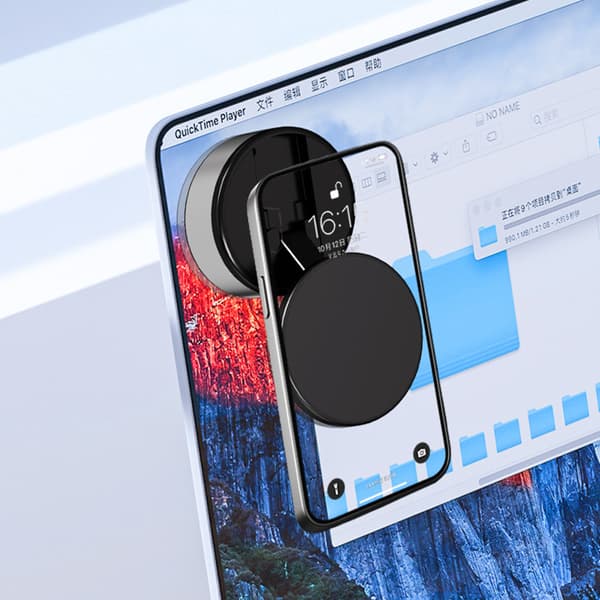 INF Magnetisk telefonholder - Sikker og allsidig Sølv