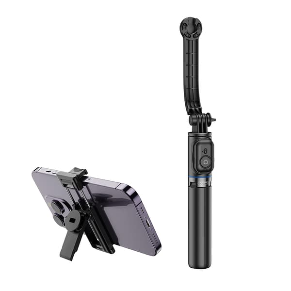 XO Selfie-stick med Bluetooth og indbygget stativ - 106 cm