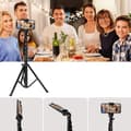 Miniatyrbild 7 av 7: Mobilstativ / Kamerastativ Selfiepinne Tripod (45–160 cm)–teleskopiskt stativ för mobil och kamera