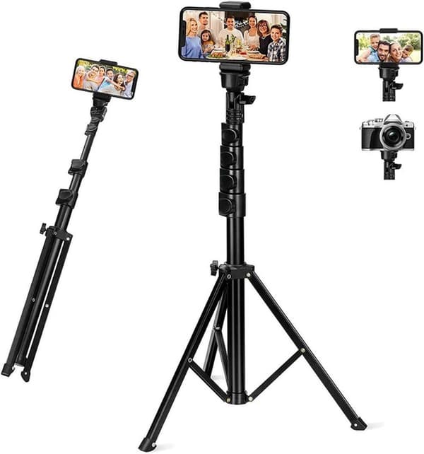 Mobilstativ / Kamerastativ Selfiepinne Tripod (45–160 cm)–teleskopiskt stativ för mobil och kamera