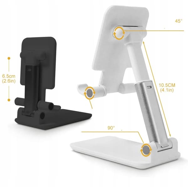 STAND TABLETMONHOLDER TIL BORD FOLDBAR 4-13" SORT