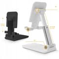 Miniatyrbillede 3 af 8: STAND TABLETMONHOLDER TIL BORD FOLDBAR 4-13" SORT