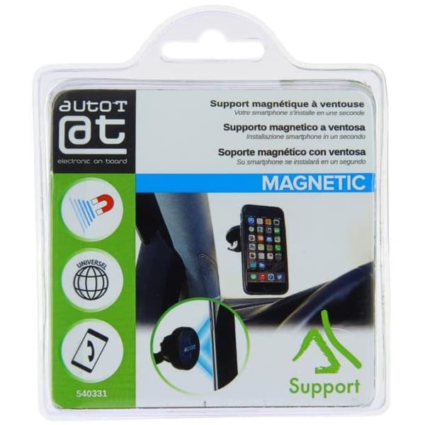 AUTO-T Magnetisk smartphonehållare 360° med sugkopp