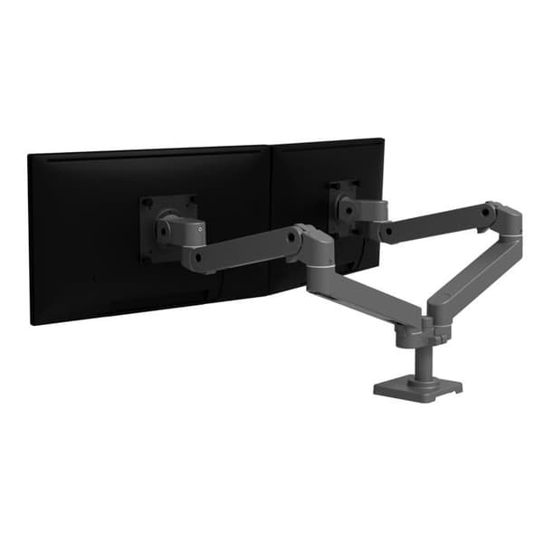Monteringsstöd - ERGOTRON - LX Pro - för 2 LCD-skärmar - justerbart upp till 50,5 cm - mörkgrå