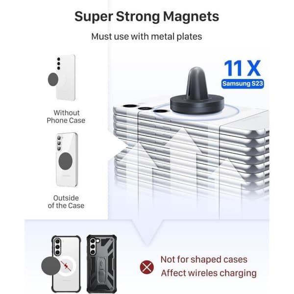 Stödtelefon för YOSH magnetisk bil, set med 2