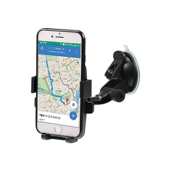 Stöd Smartphone - MOBILIS - Universell - Automatisk Öppning - Rotation 360° - Svart