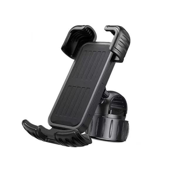 INF Sikker Sort Cykeltelefonholder med Patenteret Knop - Styr