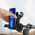 Miniatyrbillede 5 af 5: INF Sikker Sort Cykeltelefonholder med Patenteret Knop - Styr