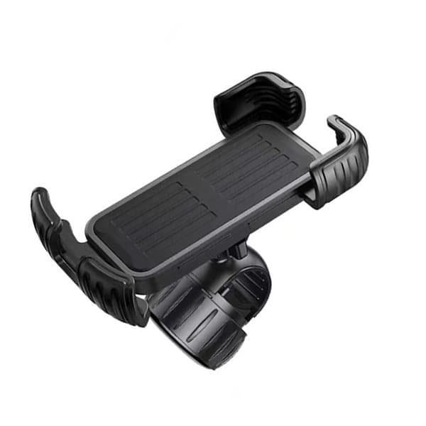INF Sikker Sort Cykeltelefonholder med Patenteret Knop - Styr