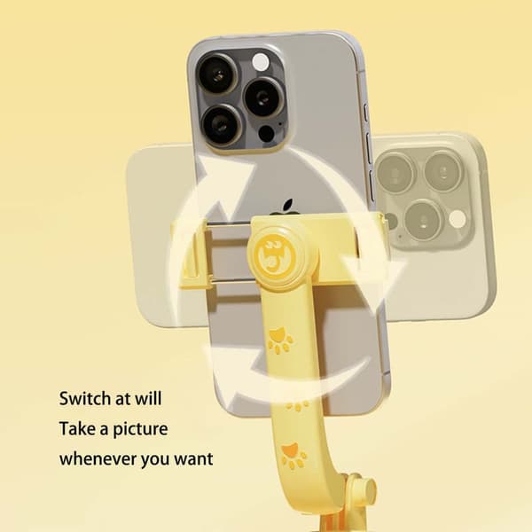 Ny KT02 tecknad tripod selfie stick mobiltelefon universell fotografering Gud allt-i-ett skrivbord realtidsstöd