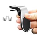 Miniatyrbild 3 av 4: För XIAOMI smartphones: Universell magnetisk bilhållare med fjäderklämma för luftventil för telefoner - Svart