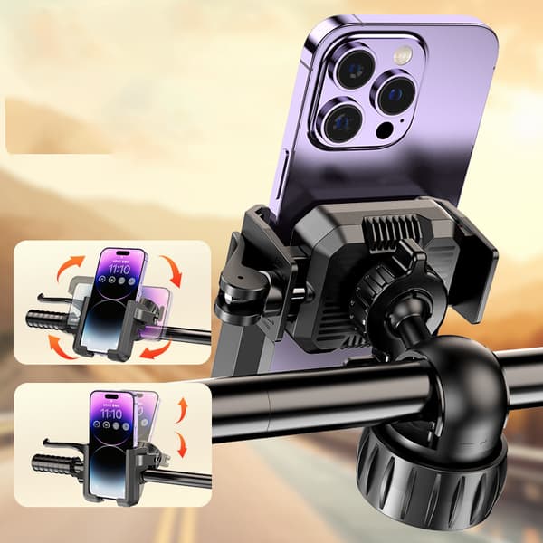 INF Sikker & Justerbar Cykeltelefonholder - Halv-Wrap Design