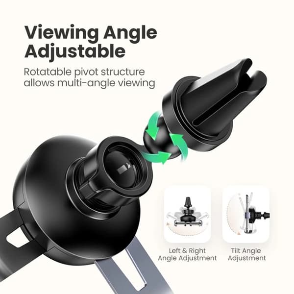 Ugreen - Bilhållare (50564) - Gravity Grip för luftventil - Space Grey