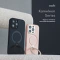 Miniatyrbild 2 av 2: Coque - MOSHI - Kameleon - iPhone 16 Pro Max - Läder - Skydd mot repor - Magnetiskt ring