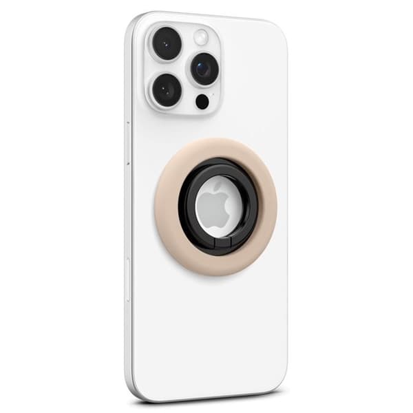 Fingerstöd med stödfunktion (Beige Kokosnöt) Spigen Nano Pop MagSafe Telefonring