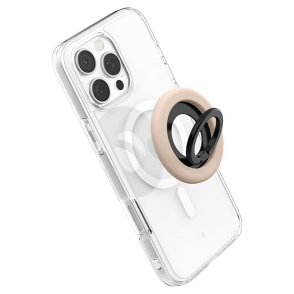 Fingerstöd med stödfunktion (Beige Kokosnöt) Spigen Nano Pop MagSafe Telefonring