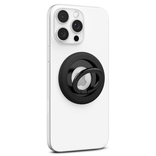 Stöd-ring för telefon Spigen Nano Pop MagSafe (Svart Sesam)