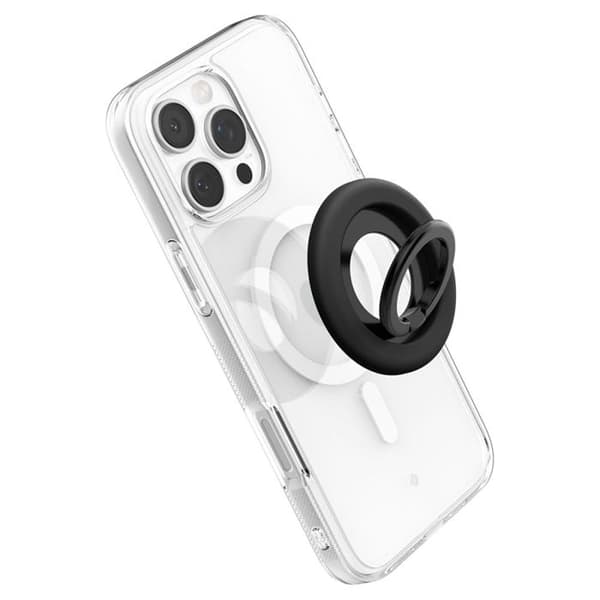 Stöd-ring för telefon Spigen Nano Pop MagSafe (Svart Sesam)