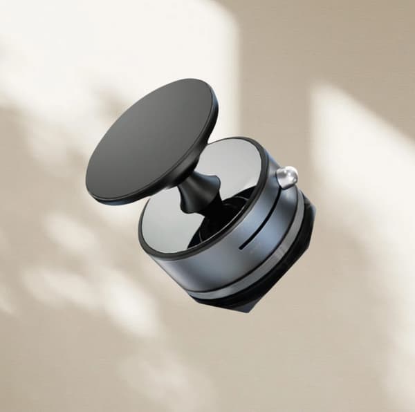 INF 360° Roterende Magnetisk Telefonholder i Aluminiumlegering Grå