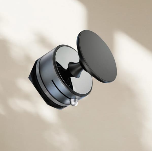 INF 360° Roterende Magnetisk Telefonholder i Aluminiumlegering Grå