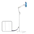 Miniatyrbillede 1 af 2: Gulvstativholder, justerbar arm, metalkonstruktion,W 135cm med pande
