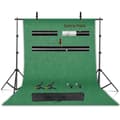 Miniatyrbild 2 av 2: Fotografi Bakgrundsställ Kit, Justerbar Tvärstång, Multifunktionell Användning,2000X3000, Normal grön