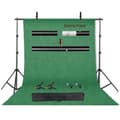 Miniatyrbild 1 av 2: Fotografi Bakgrundsställ Kit, Justerbar Tvärstång, Multifunktionell Användning,2000X3000, Normal grön